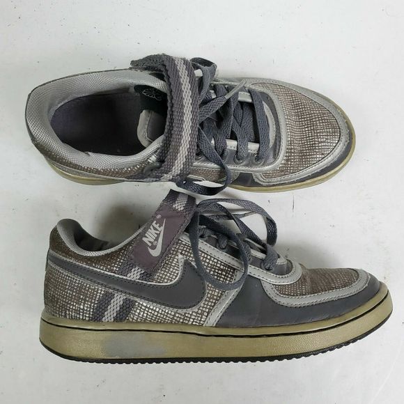 Nike Sneaker Womens 5.5 M 312492-004 Vandal Low Grey Metallic Silver - Picture 1 of 8